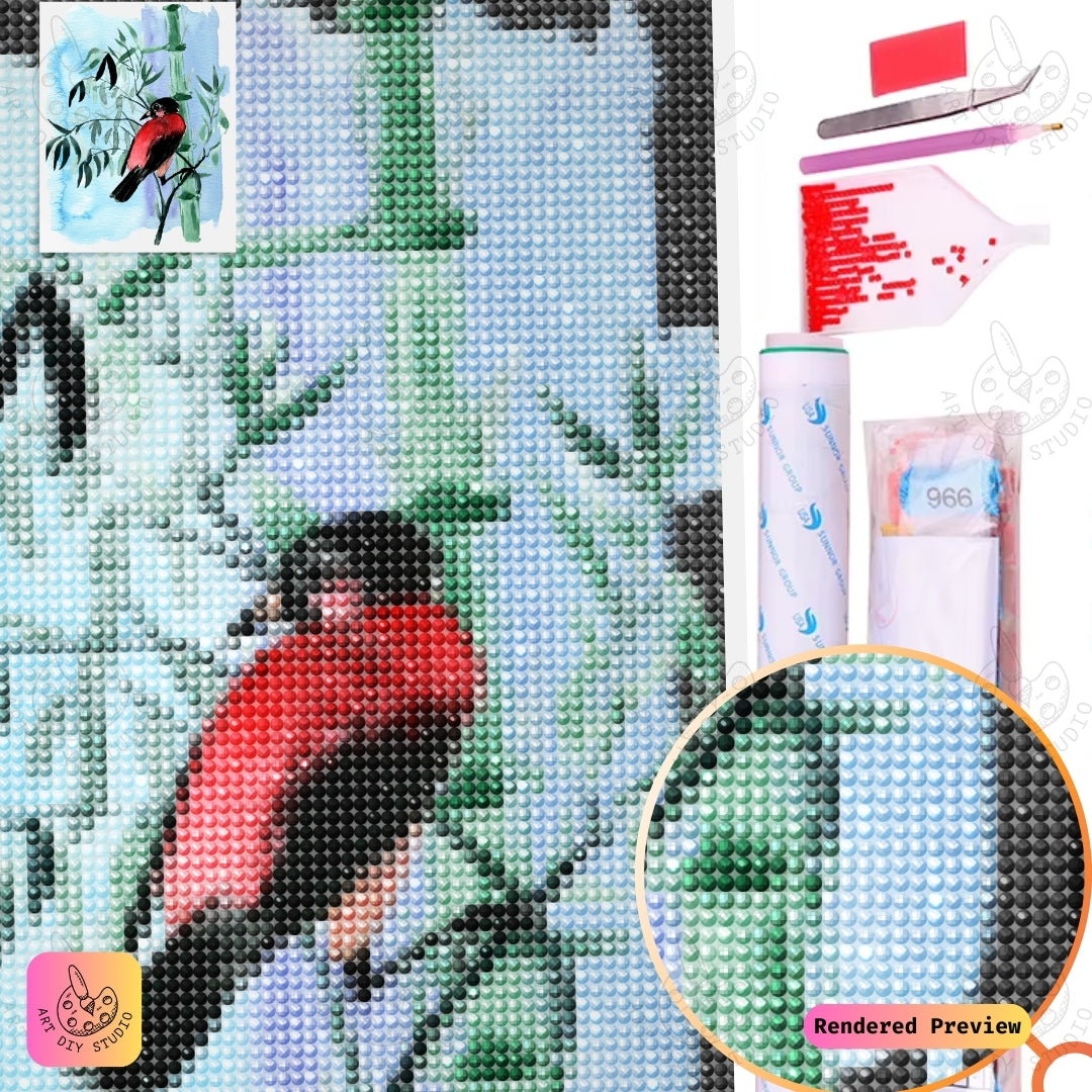 Artdiystudio Serene Songbird Diy Diamond Painting Kit A Tranquil Nature Escape 2
