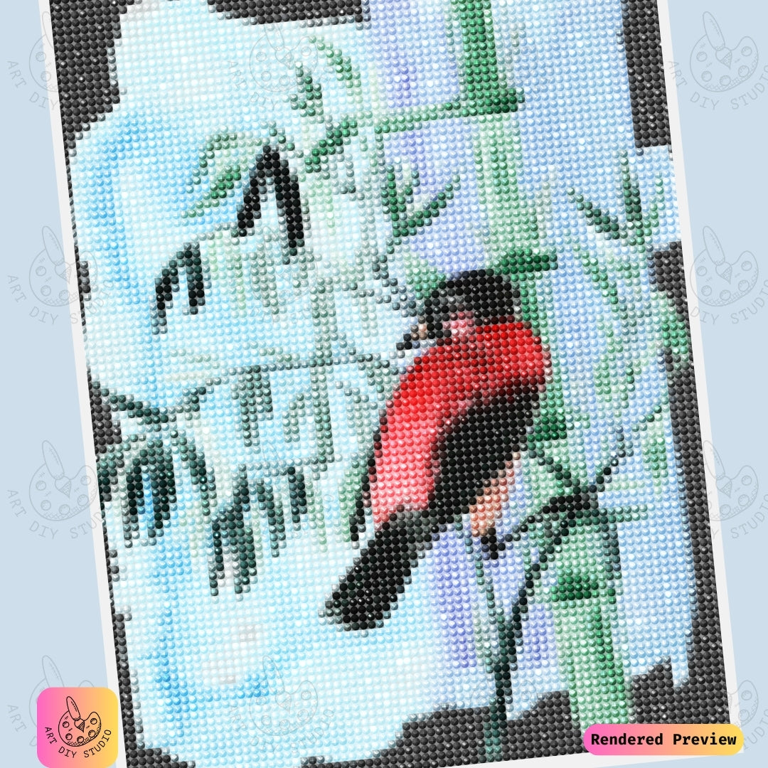 Artdiystudio Serene Songbird Diy Diamond Painting Kit A Tranquil Nature Escape