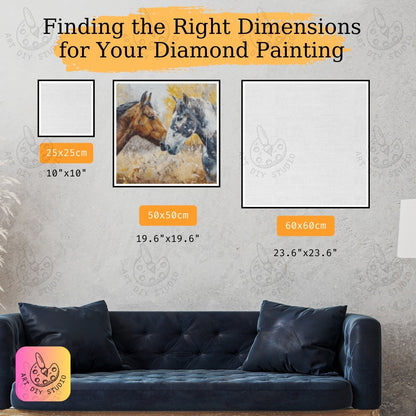 Artdiystudio Soulful Equine Connection Diamond Painting Kit Capture Natures Beauty