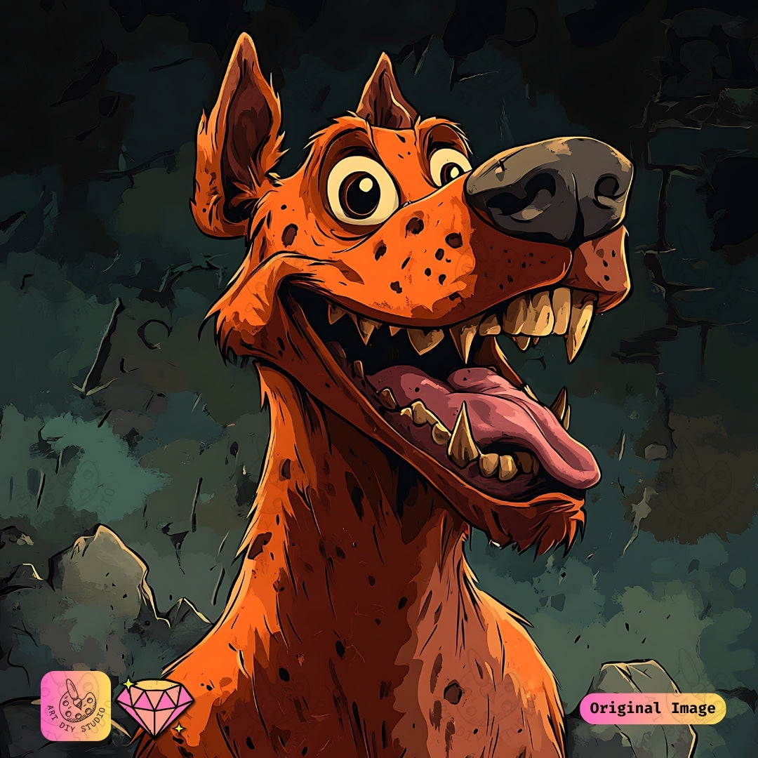 Artdiystudio Spooky Spotted Hound Diy Diamond Painting Kit A Bold Eerie Art Craft 6