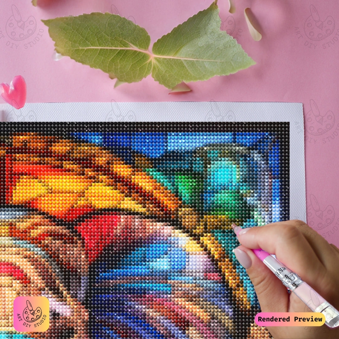Artdiystudio Stained Glass Elephant Diy Diamond Painting Kit A Radiant Elegance In Art 4