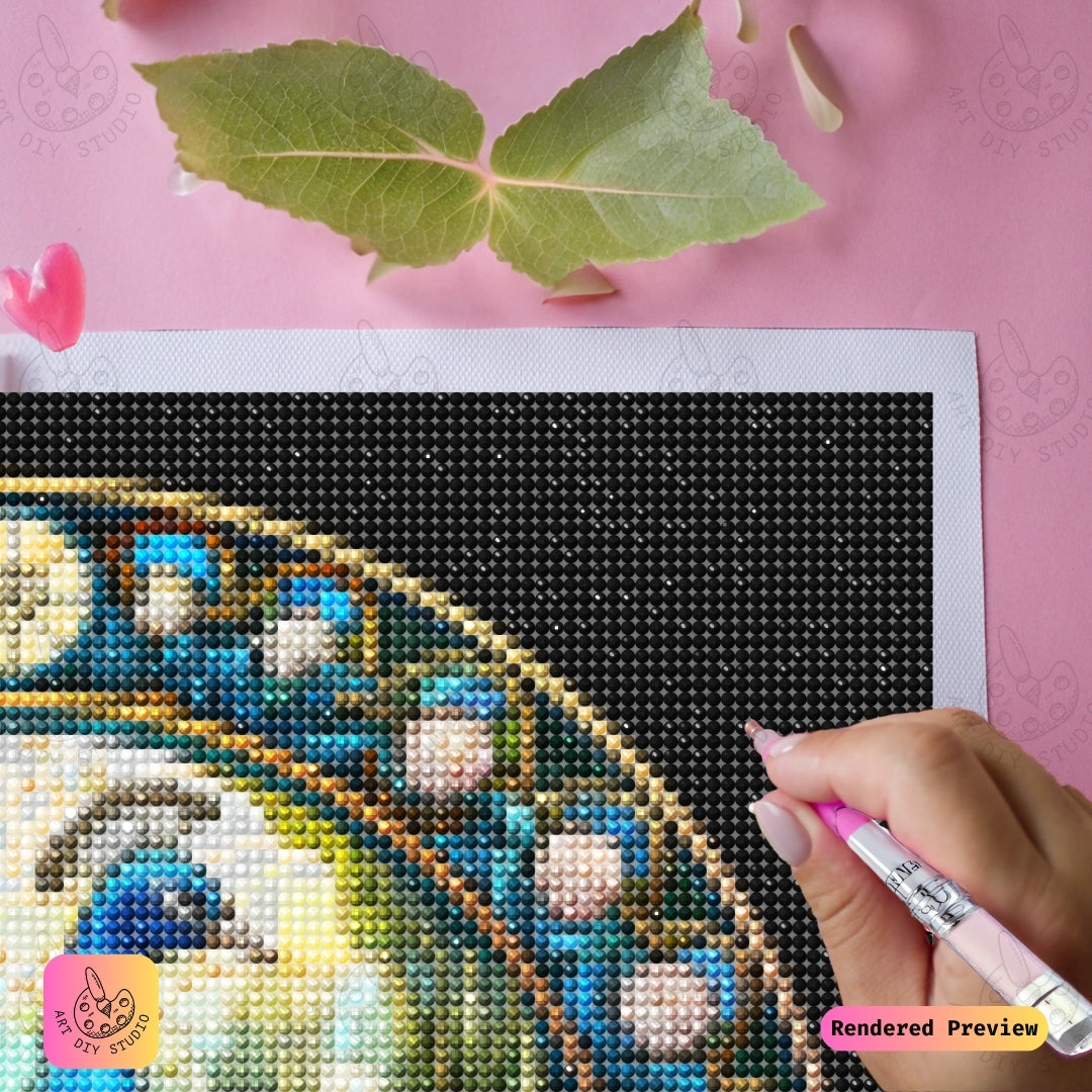 Artdiystudio Stained Glass Peacock Elegance Diy Diamond Painting Kit Craft A Timeless Beauty 3