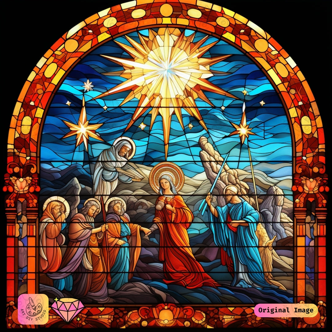 Artdiystudio Star Of Bethlehem Glory Diy Diamond Painting Kit Radiate The Joy Of Christmas