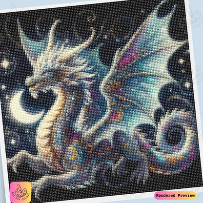 Artdiystudio Starlight Dragon Radiance Diy Diamond Painting Kit A Celestial Masterpiece 6