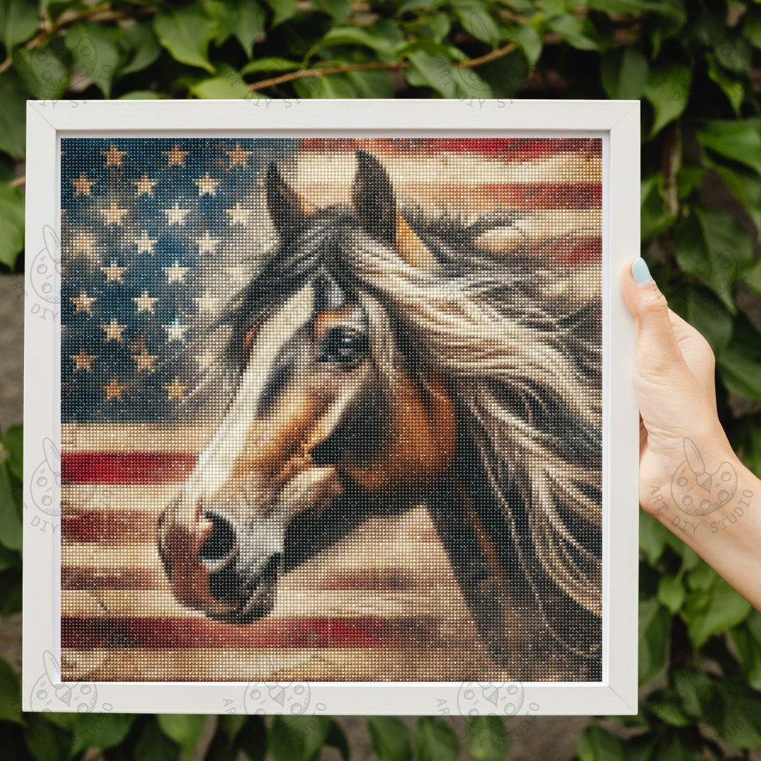 Artdiystudio Stars And Steeds Diamond Painting Kit Celebrate American Pride Product Image 2