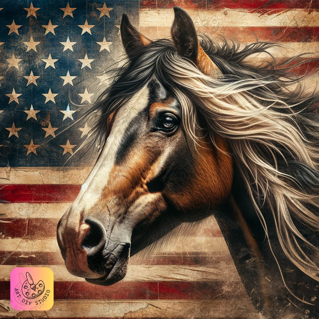 Artdiystudio Stars And Steeds Diamond Painting Kit Celebrate American Pride Product Image 8