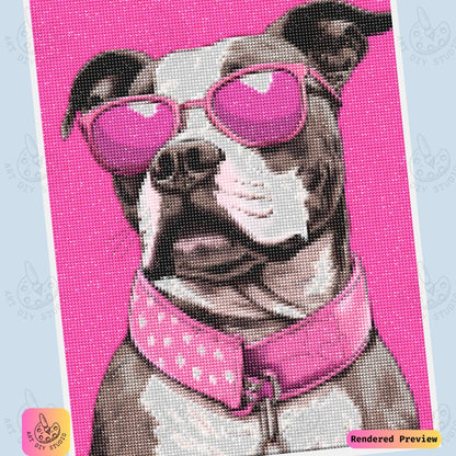 Artdiystudio Stylish Pooch Diy Diamond Painting Kit A Fun Fashionable Craft