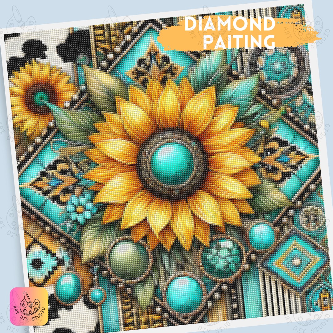 Artdiystudio Sunlit Oasis Diy Diamond Painting Kit Bring Home Artisanal Elegance 4