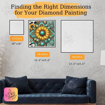 Artdiystudio Sunlit Oasis Diy Diamond Painting Kit Bring Home Artisanal Elegance