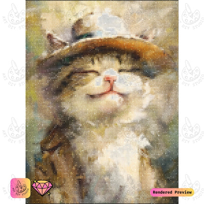 Artdiystudio Sunny Whiskers Diy Diamond Painting Kit A Charming Cat In The Sun 2
