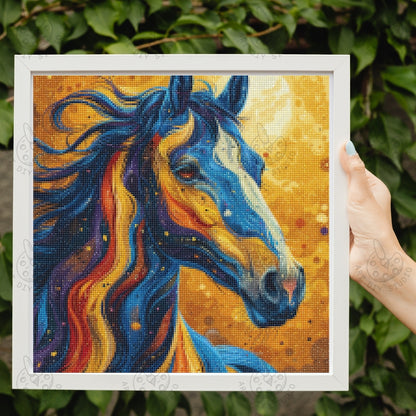 Artdiystudio Sunset Stallion Blaze A Colorful And Expressive Diy Diamond Painting Experience 2