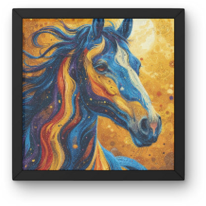Artdiystudio Sunset Stallion Blaze A Colorful And Expressive Diy Diamond Painting Experience 3