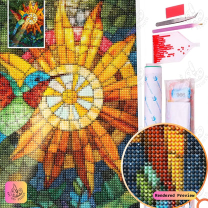 Artdiystudio Sunshine Hummingbird Diy Diamond Painting Kit A Burst Of Brightness And Joy 5