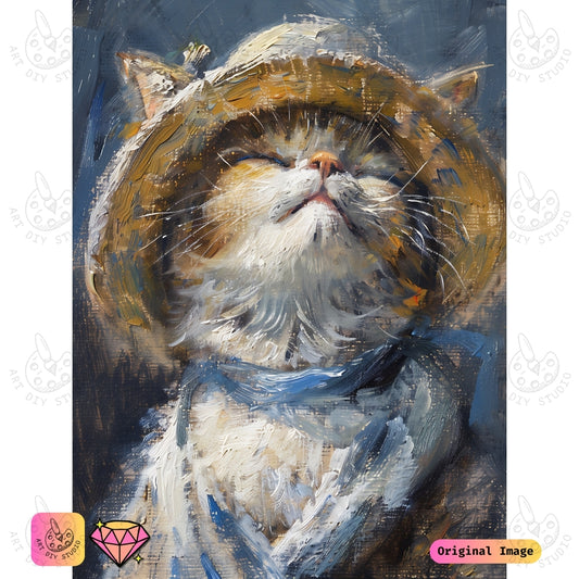 Artdiystudio Sunshine Whiskers Diy Diamond Painting Kit A Playful Cat In The Sun