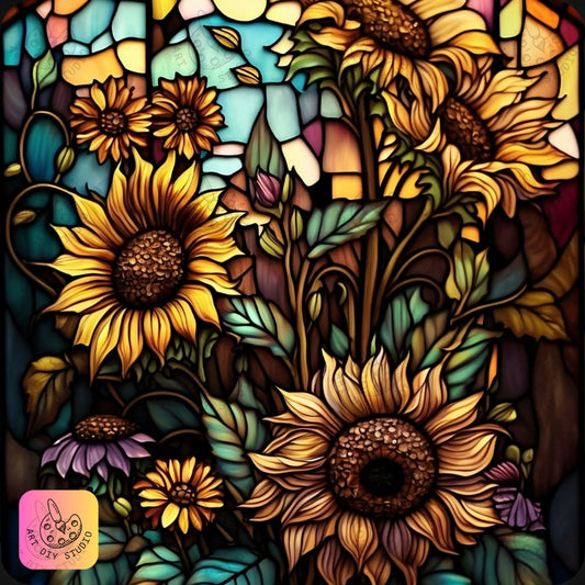 Artdiystudio Tranquil Sunflower Meadow Diy Diamond Painting Kit A Peaceful Escape 8