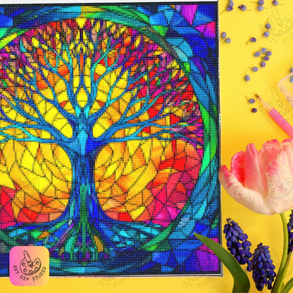 Artdiystudio Tree Of Life Radiance Diy Diamond Painting Kit Energize Your Space 7