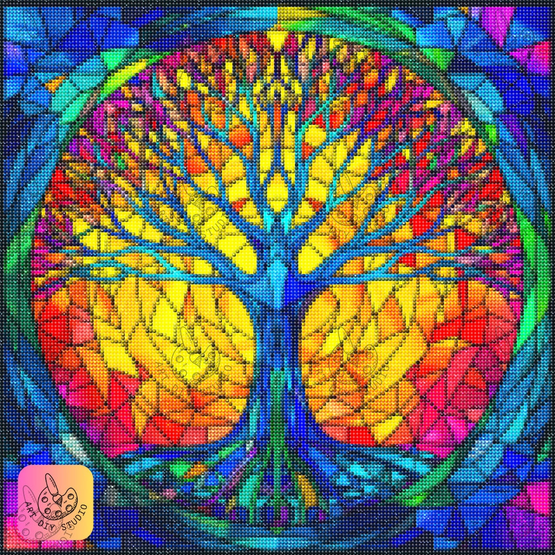 Artdiystudio Tree Of Life Radiance Diy Diamond Painting Kit Energize Your Space