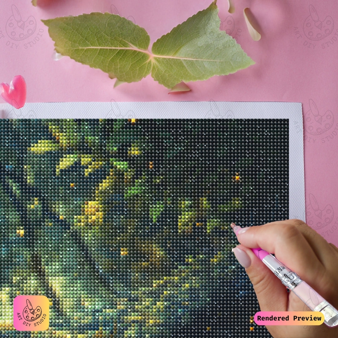 Artdiystudio Twilight Forest Guardian Diy Diamond Painting Kit A Magical Owl Adventure 4