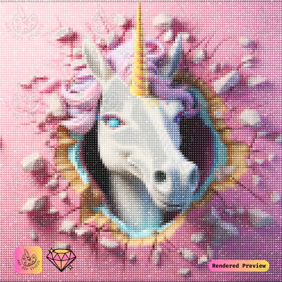 Artdiystudio Unicorn Breakthrough Diy Diamond Painting Kit A Bold And Magical Statement 2