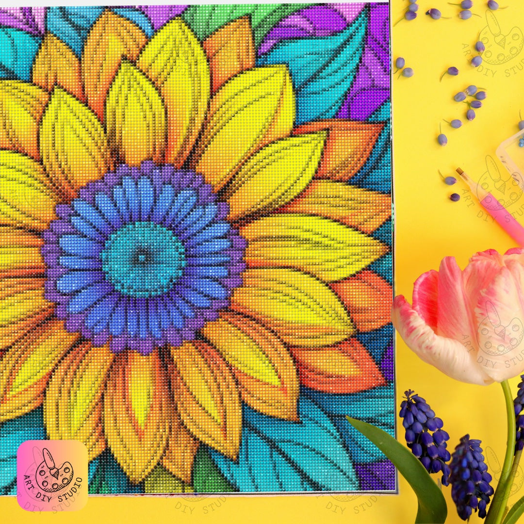 Artdiystudio Vibrant Bloom Symphony Diy Diamond Painting Kit Color Your World 6