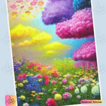 Artdiystudio Vibrant Cloudscape Garden Diy Diamond Painting Kit A Magical World Of Color 6