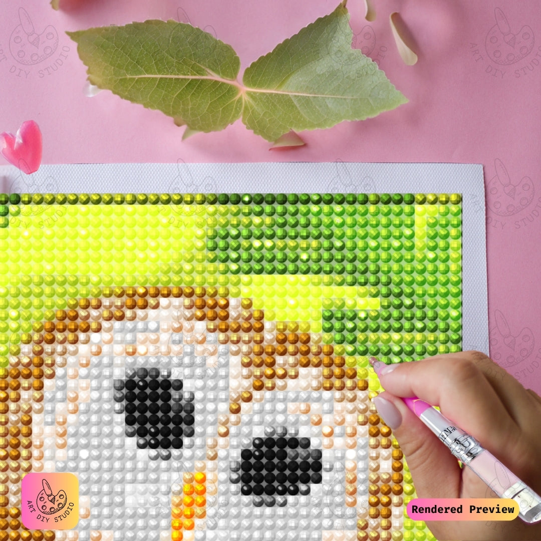 Artdiystudio Whimsical Forest Friend Diy Diamond Painting Kit A Playful Nature Escape 4
