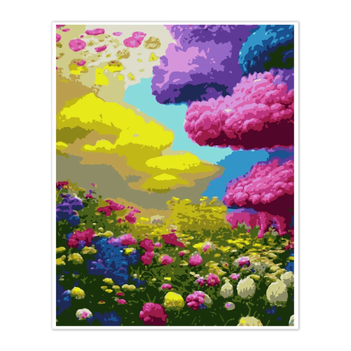 Artdiystudio Whimsical Garden Paint By Numbers Kit A Colorful Floral Escape 2