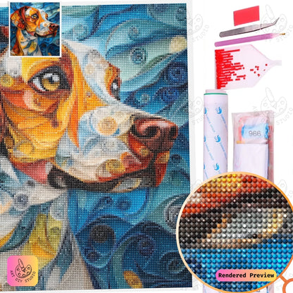 Artdiystudio Whimsical Pups Portrait Diy Diamond Painting Kit A Colorful Craft For Dog Lovers 2