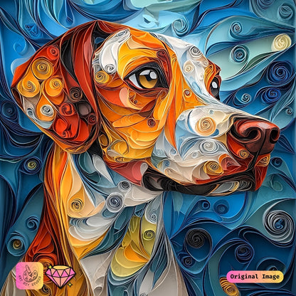 Artdiystudio Whimsical Pups Portrait Diy Diamond Painting Kit A Colorful Craft For Dog Lovers 6