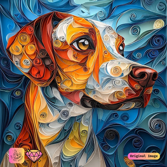 Artdiystudio Whimsical Pups Portrait Diy Diamond Painting Kit A Colorful Craft For Dog Lovers 6