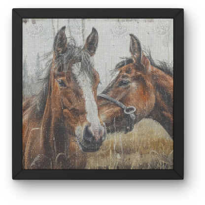 Artdiystudio Whispers Between Friends Diy Diamond Painting Kit Capture The Bond Of Horse 3