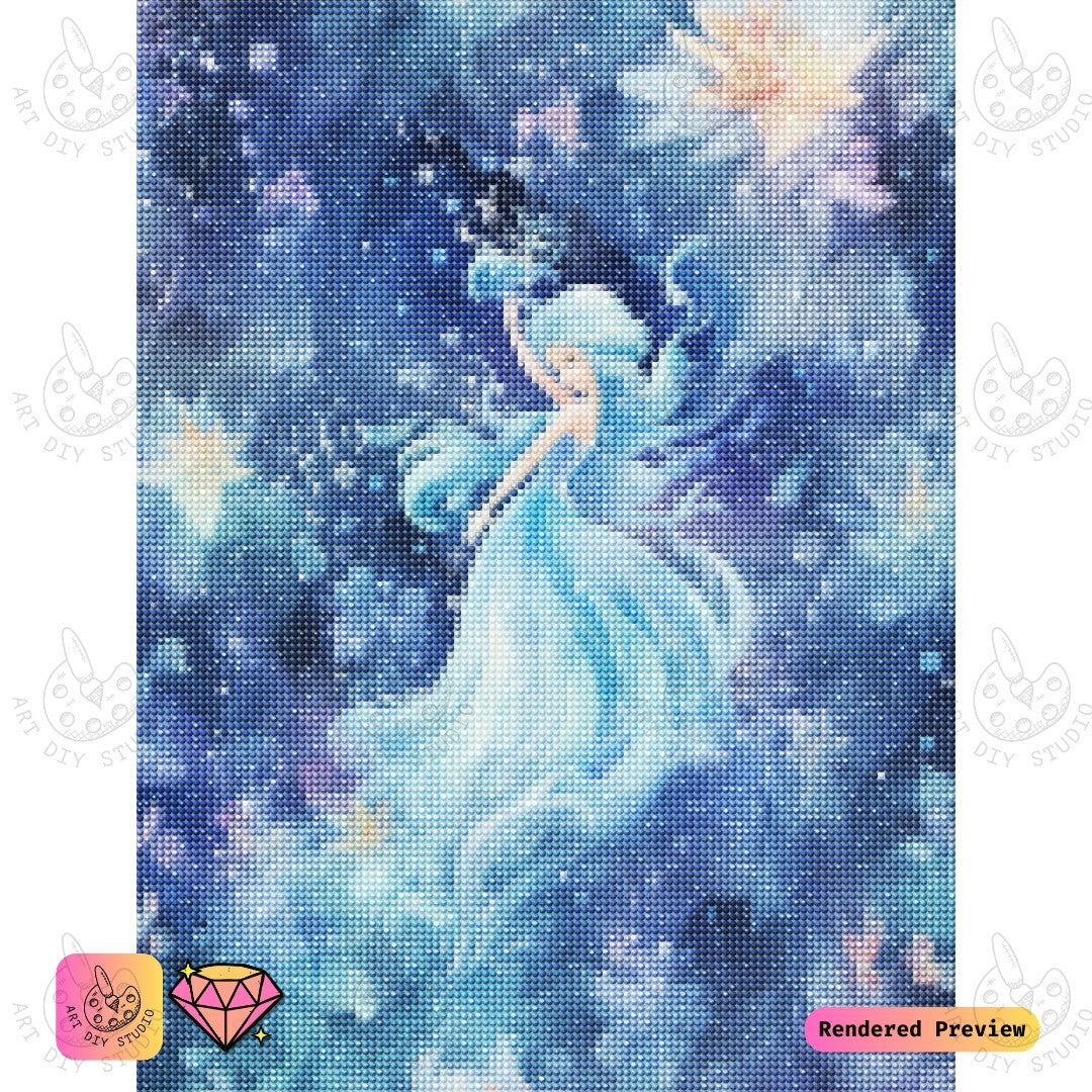 Artdiystudio Whispers Of The Frozen Fairy Diy Diamond Painting Kit A Magical Journey Into Fantasy 2