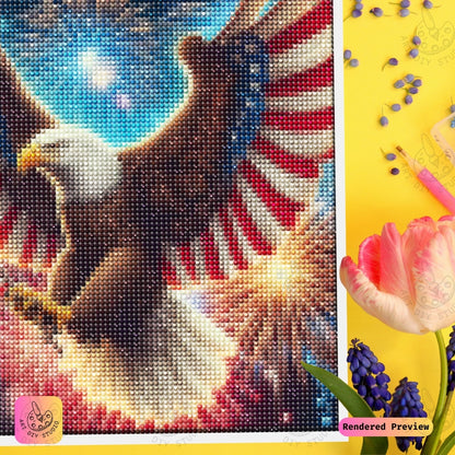Artdiystudio Wings Of Freedom Eagle Diy Diamond Painting Kit A Bold Celebration Of Independence 4