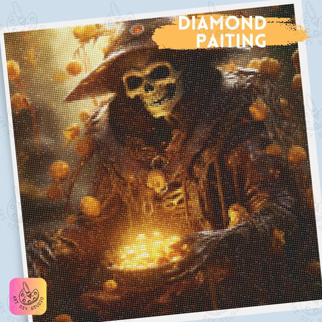 Artdiystudio Witchs Golden Hoard A Spine Chilling Diamond Painting Adventure 4