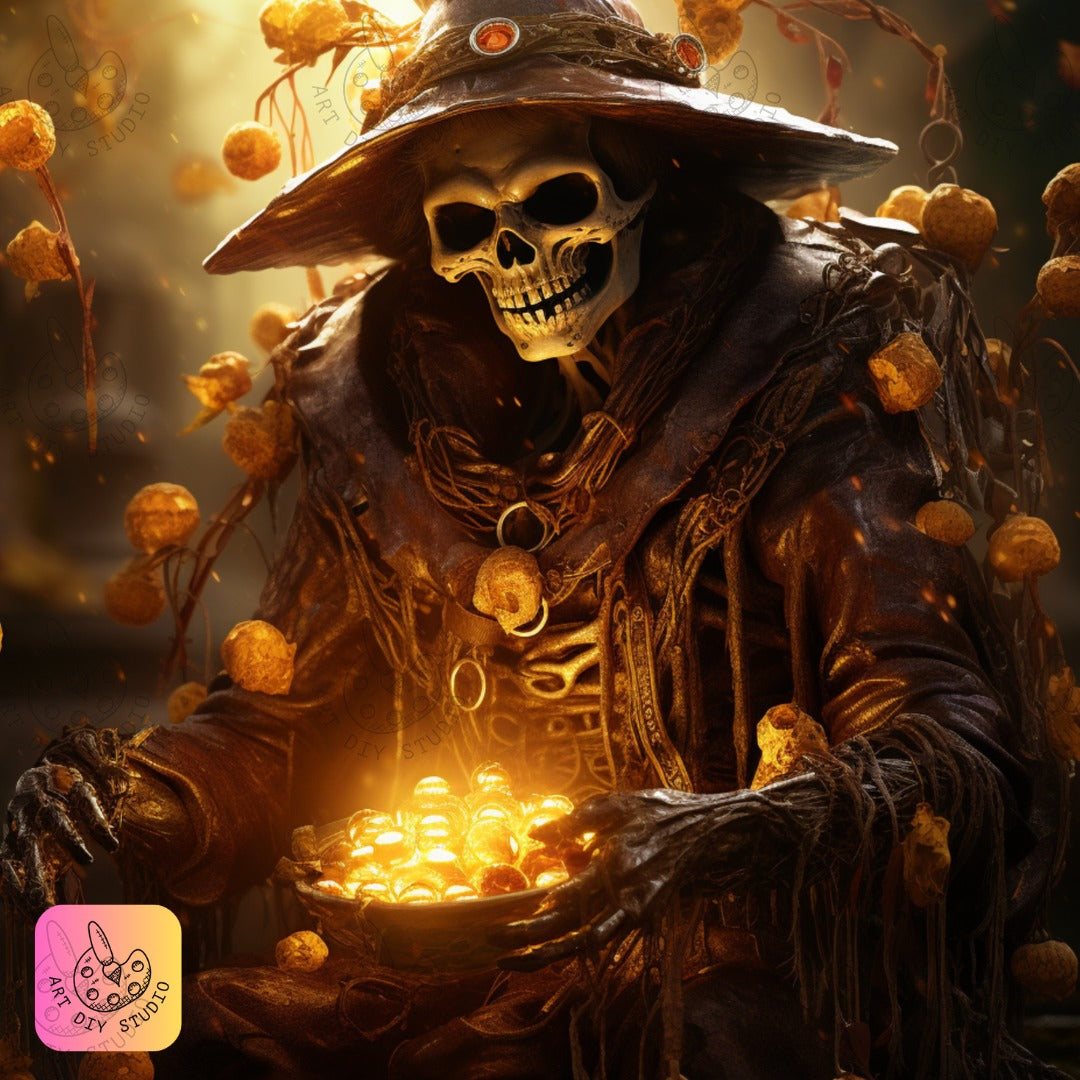 Artdiystudio Witchs Golden Hoard A Spine Chilling Diamond Painting Adventure 8