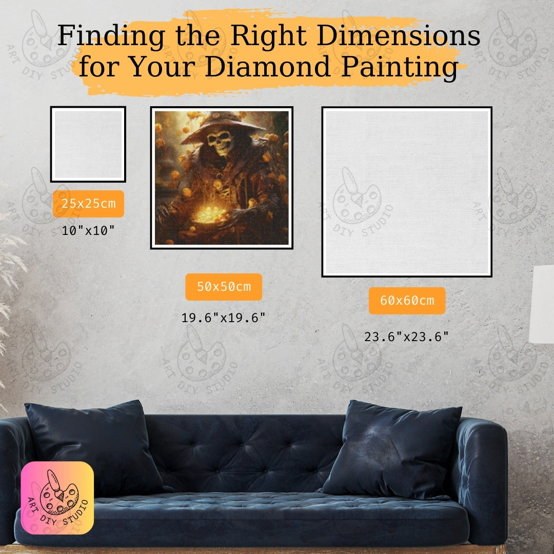 Artdiystudio Witchs Golden Hoard A Spine Chilling Diamond Painting Adventure