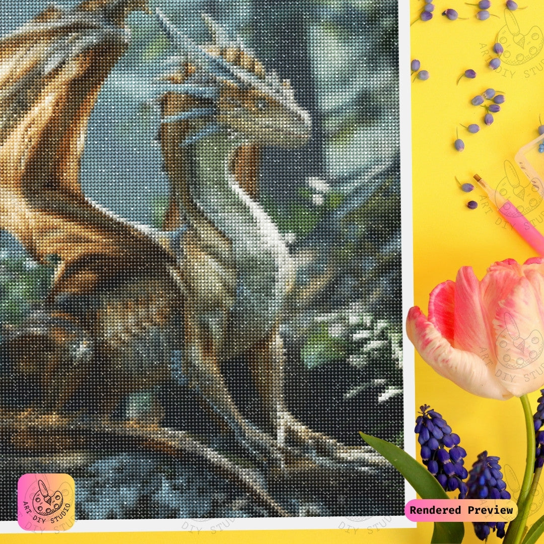 Artdiystudio Woodland Sentinel Diy Diamond Painting Kit Natures Guardian In Art 3