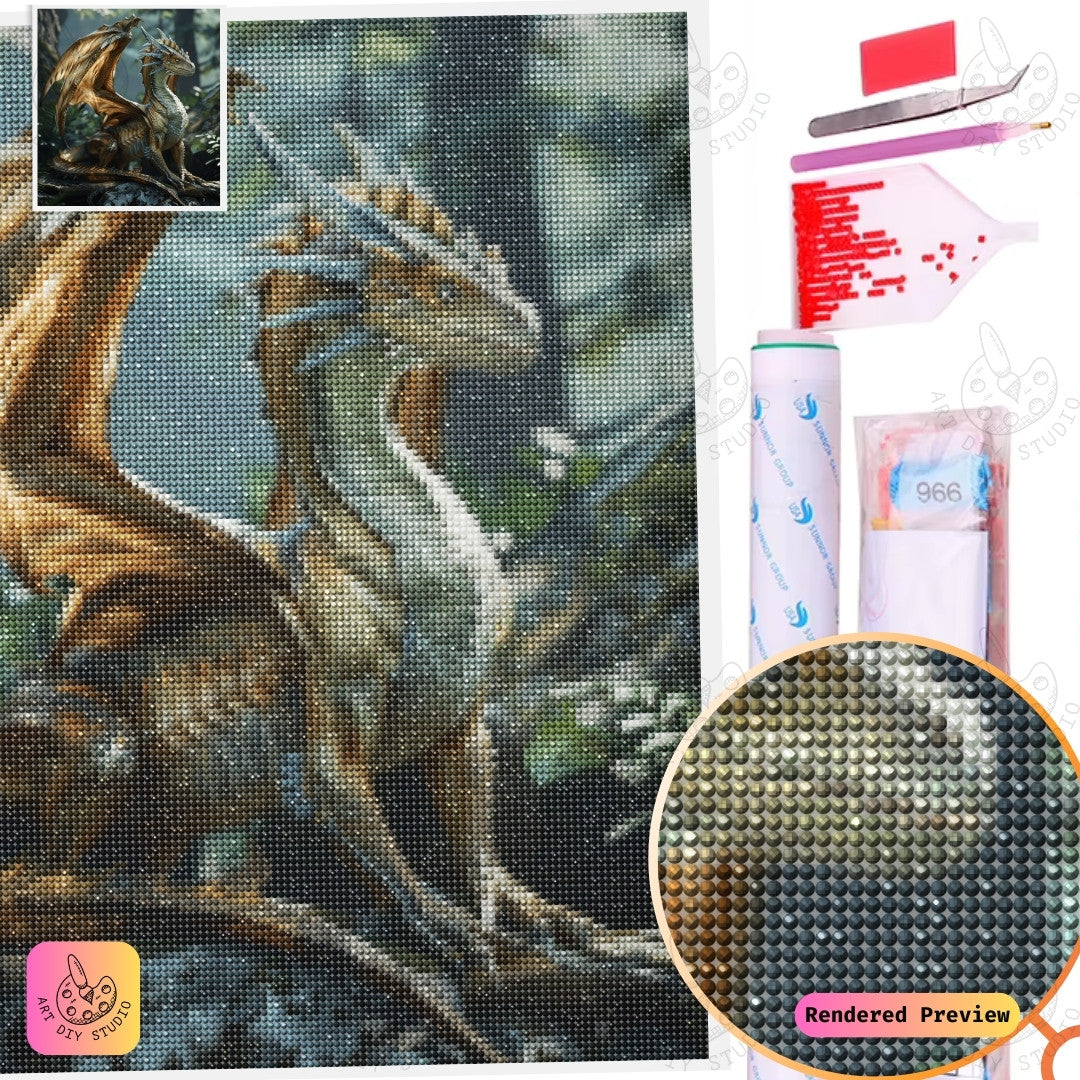 Artdiystudio Woodland Sentinel Diy Diamond Painting Kit Natures Guardian In Art 5