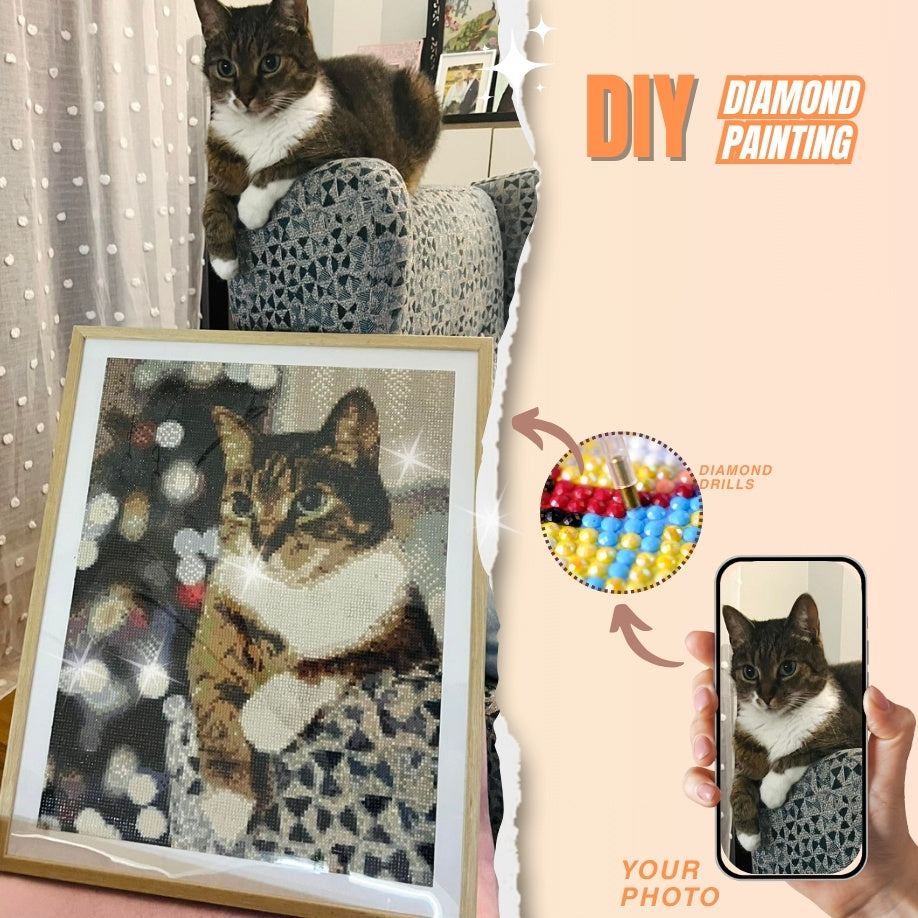 custom diy diamond paintng kit from photo 4