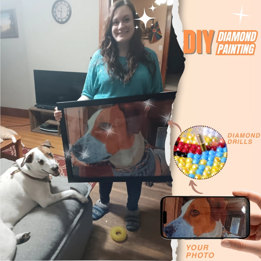custom diy diamond paintng kit from photo 5