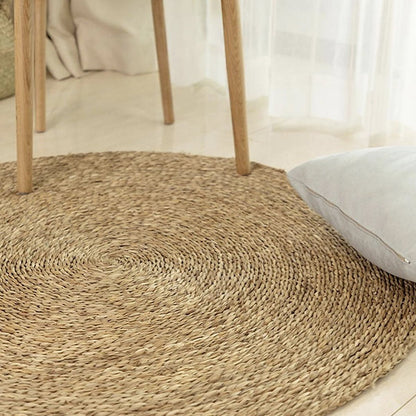 Round Natural Seagrass Floor Mat